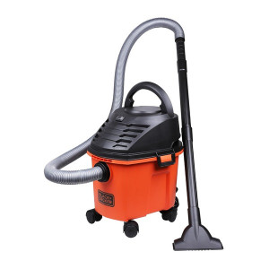 BLACK+DECKER BDWD08-B1 Wet and Dry Vacuum Cleaner with Cannister Body, 1000 W, Powerful Suction, 8L Capacity, 220V Vacuum Cleaner for Home Use, 1 Year