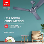 Havells 1200mm Ambrose ES Ceiling Fan|Premium Finish, Decorative Fan, Elegant Look, High Air Delivery, Energy Saving, 100% Pure Copper Motor|2 Year W