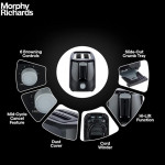 Morphy Richards AT 200 Bread Toaster|700W Toaster 2 slices|6 Different Browning Controls|Removable Crumb Tray|Cool Touch Body With Anti-Skid Feet|Wide